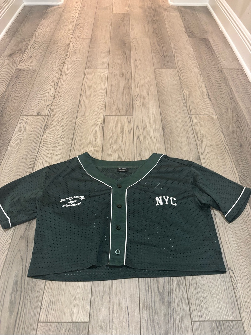 Cotton On Mesh Jersey Crop Medium
